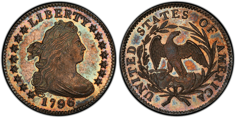 1796 Draped Bust Dime — the first U.S. dime design